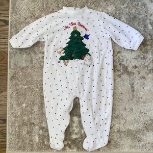 Little Me My First Christmas Baby Pajamas